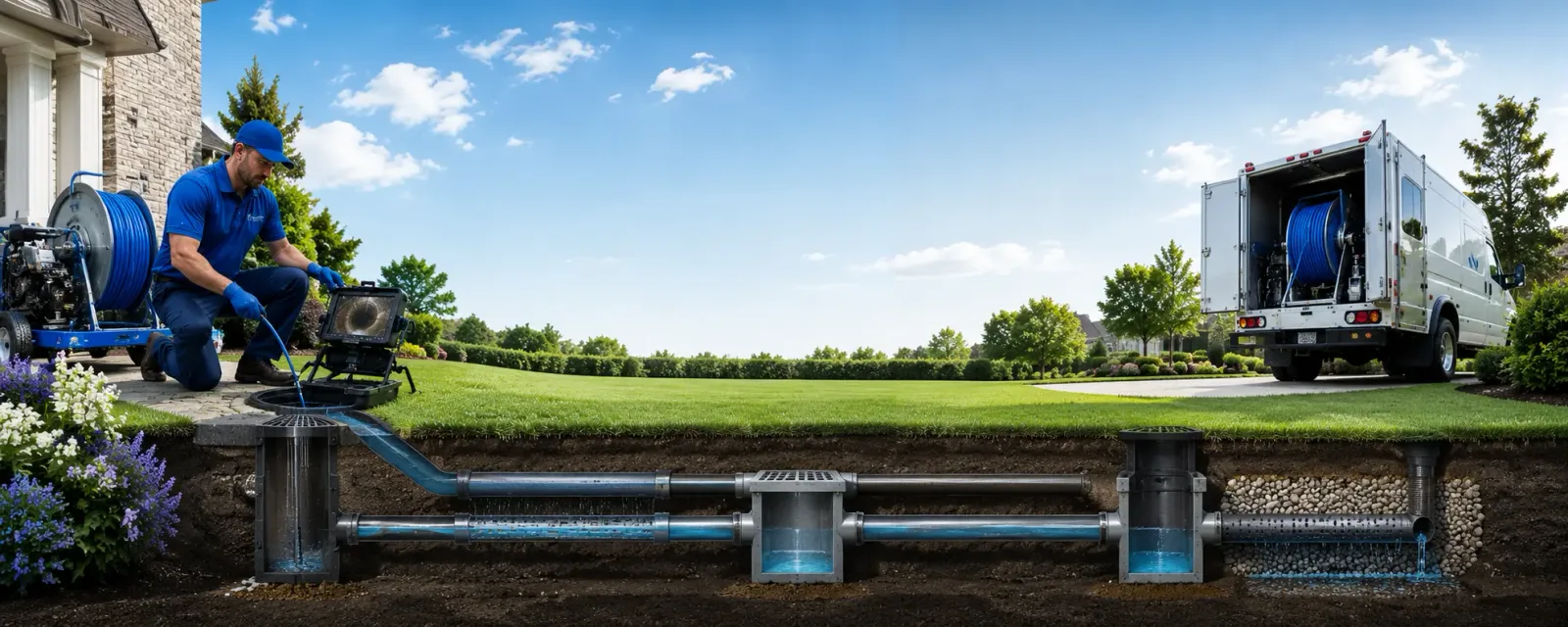 Outdoor drain cleaning information for Kingston, MA